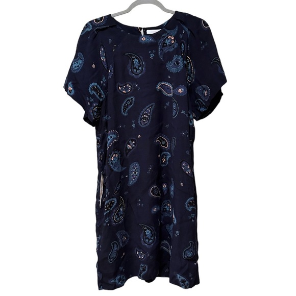 See By Chloe Dresses & Skirts - See by Chloe Navy Paisley Shift Dress with Pockets